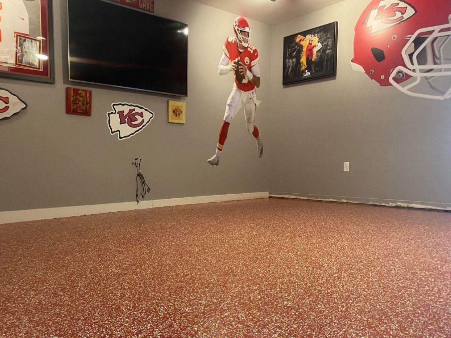 ManCave shop floor coating Springfield MO — Ozarks Concrete Coatings