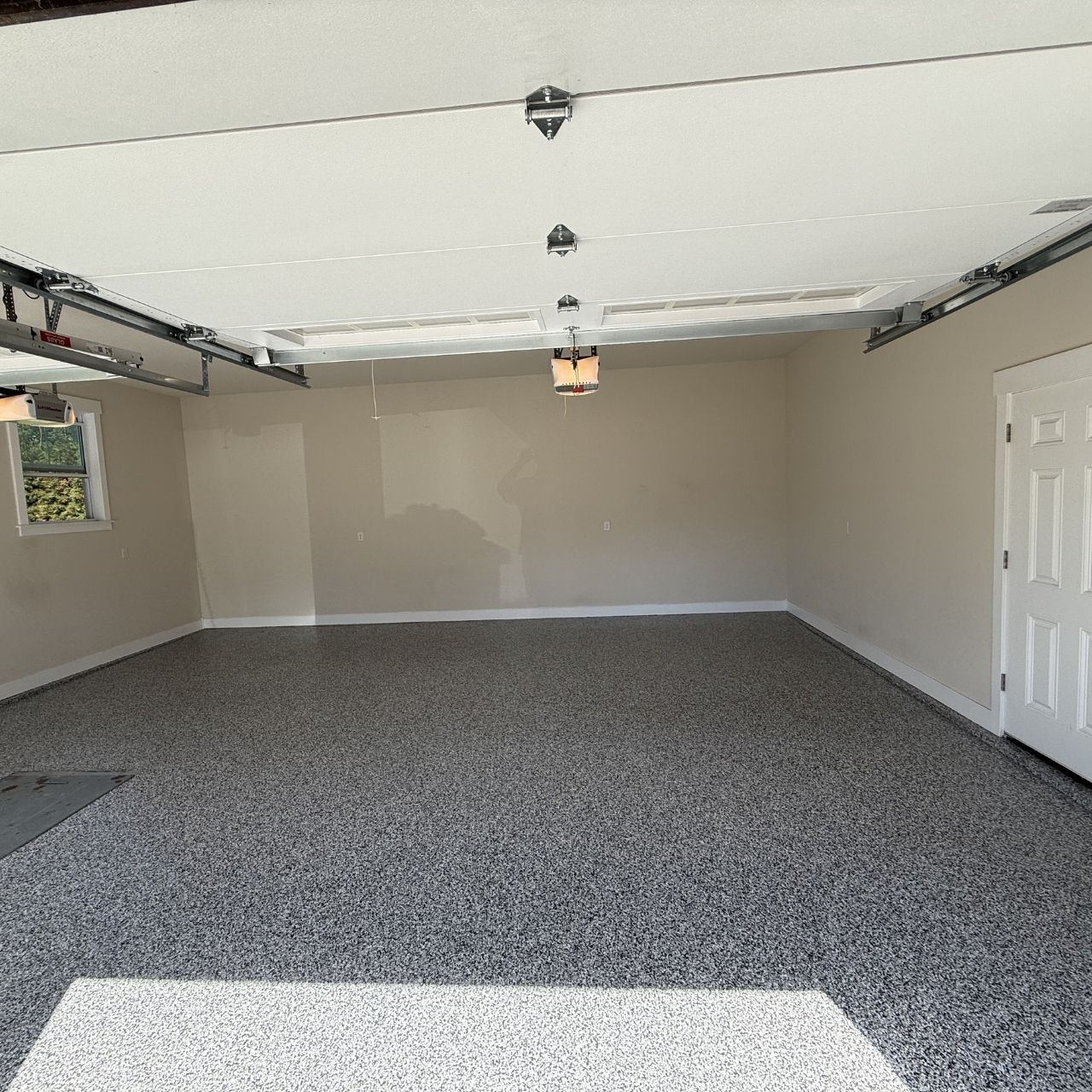 Charcoal flake garage floor coating Springfield MO — Ozarks Concrete Coatings