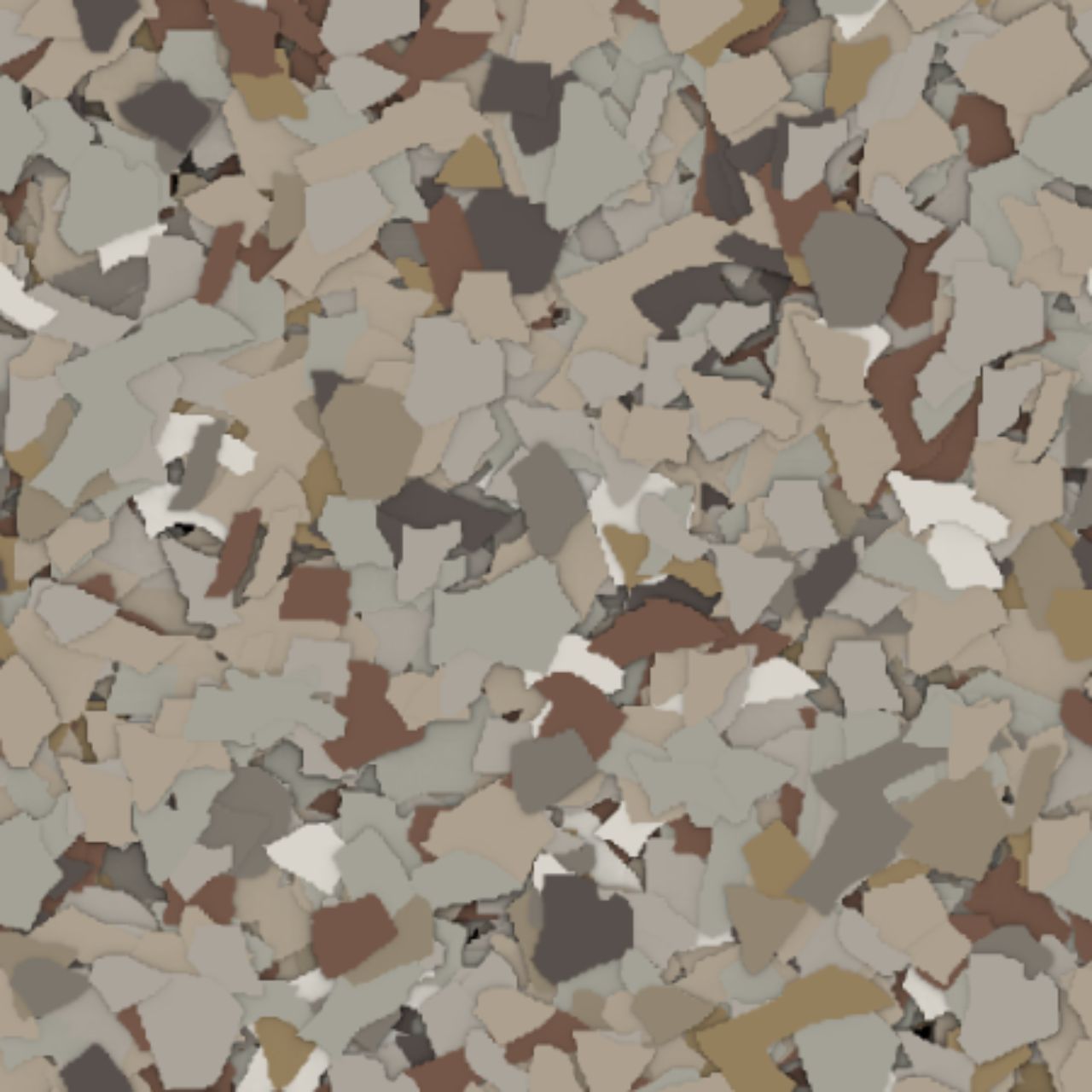 Epoxy flake color option 16 Missouri