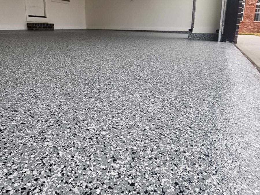 Polyaspartic floor coating Nixa Missouri garage