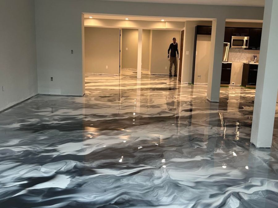 Metallic epoxy floor coating Missouri